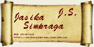 Jasika Šimpraga vizit kartica